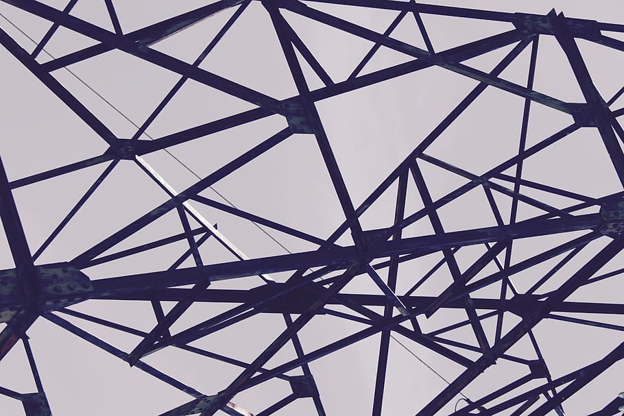 structure, steel, geometric, built structure, low angle view HD wallpaper