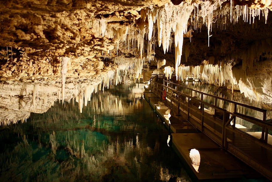 bermuda, hamilton parish, crystal and fantasy caves, underground