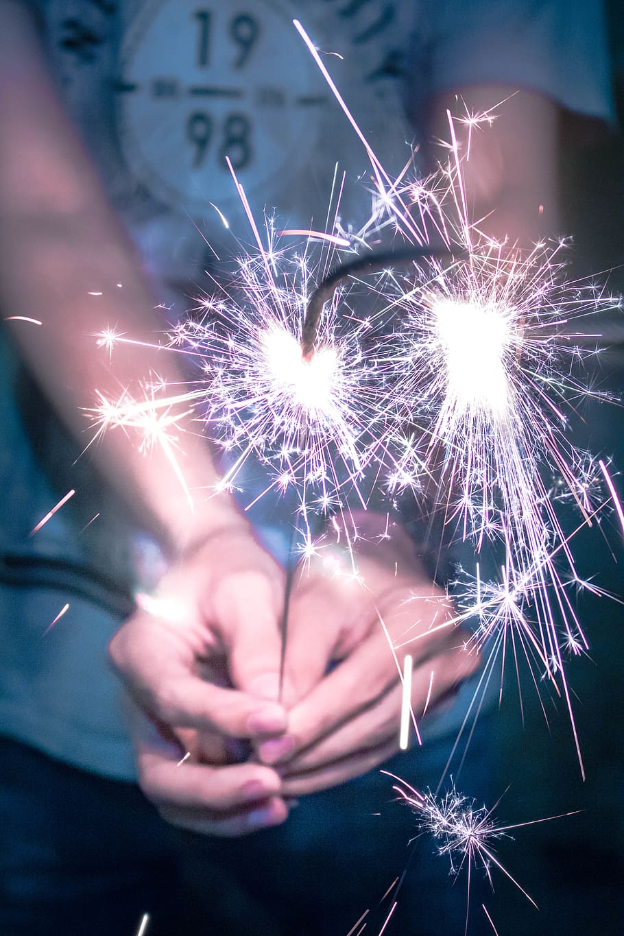 hand, sparkler, human hand, motion, celebration, arts culture and entertainment HD wallpaper