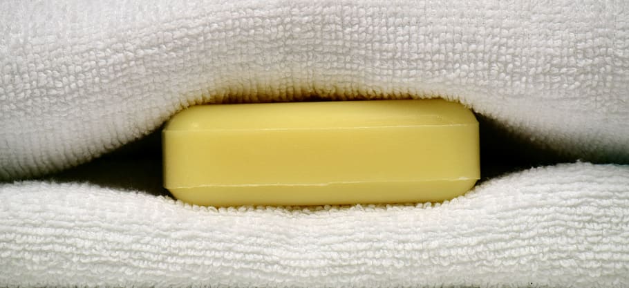 soap, towel, wellness, piece, soap piece, white, dry, bad, close up HD wallpaper