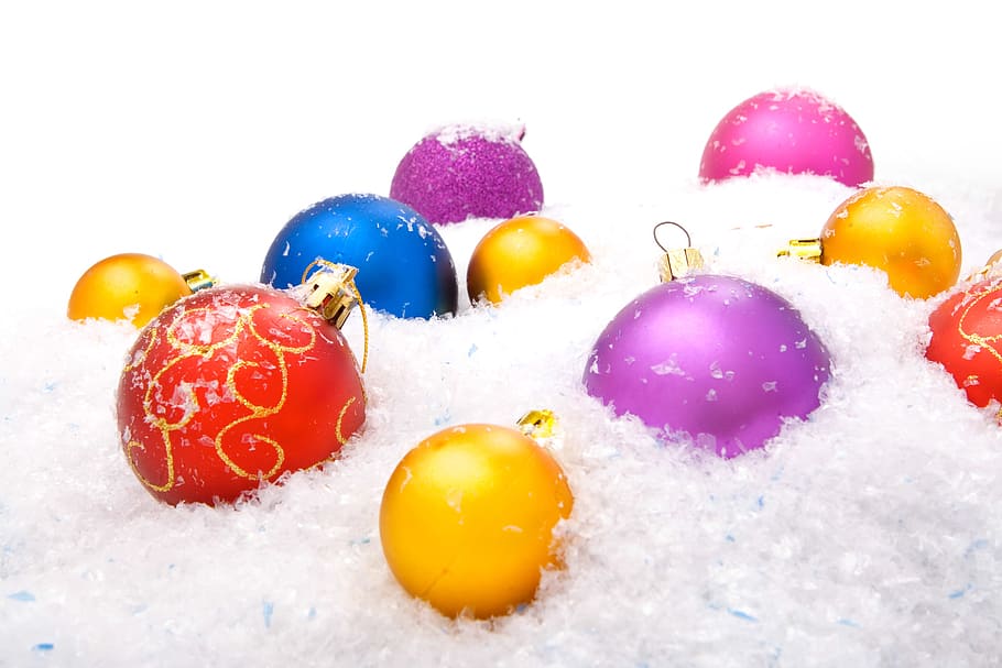 background, ball, bauble, balls, baubles, christmas, close-up HD wallpaper