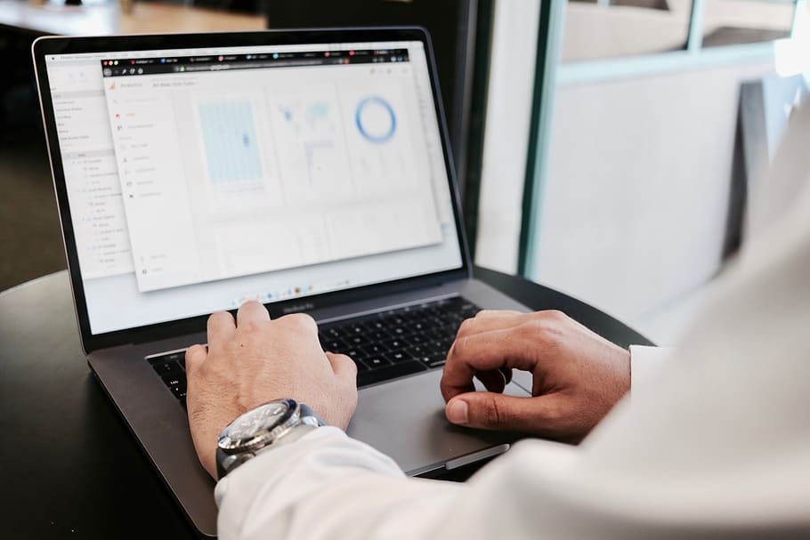 person using MacBook Pro, computer, technology, wireless technology HD wallpaper