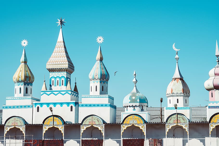 White Mosque, architecture, building, temple, tower, traditional HD wallpaper