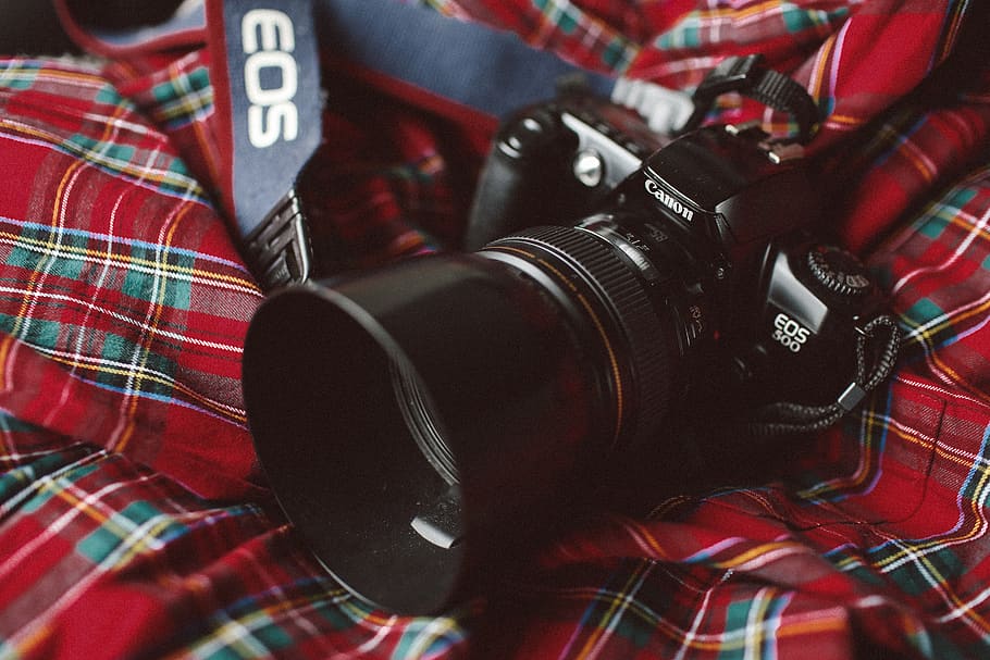 red, close-up, indoors, camera - photographic equipment, photography themes HD wallpaper