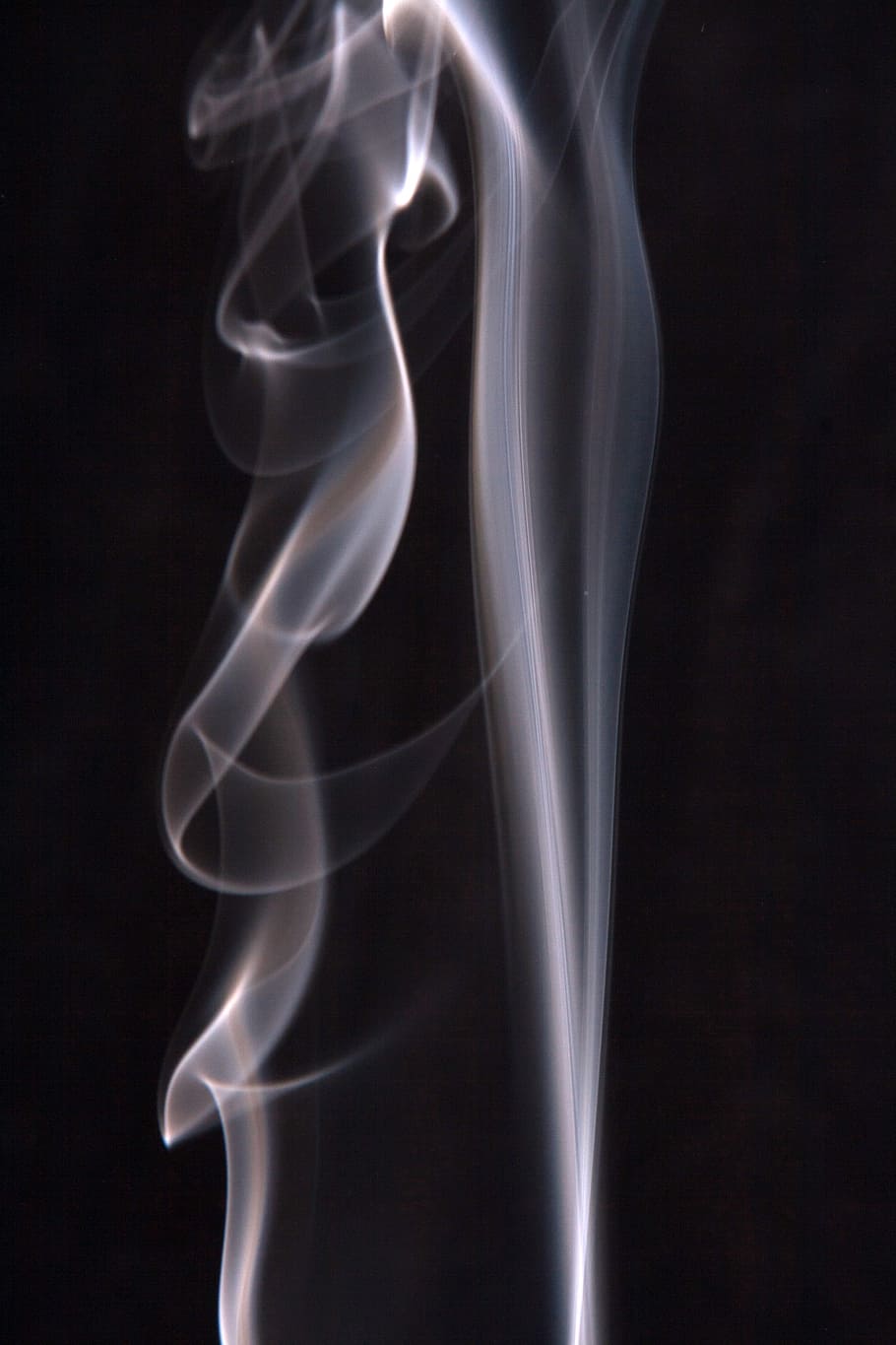 smoke, background, black, white, graphic, hot, isolated, curve HD wallpaper