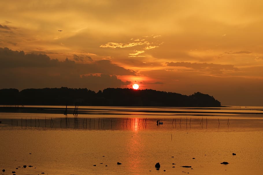 landscape, sunset, nature, sky, sunlight, outdoor, natural HD wallpaper