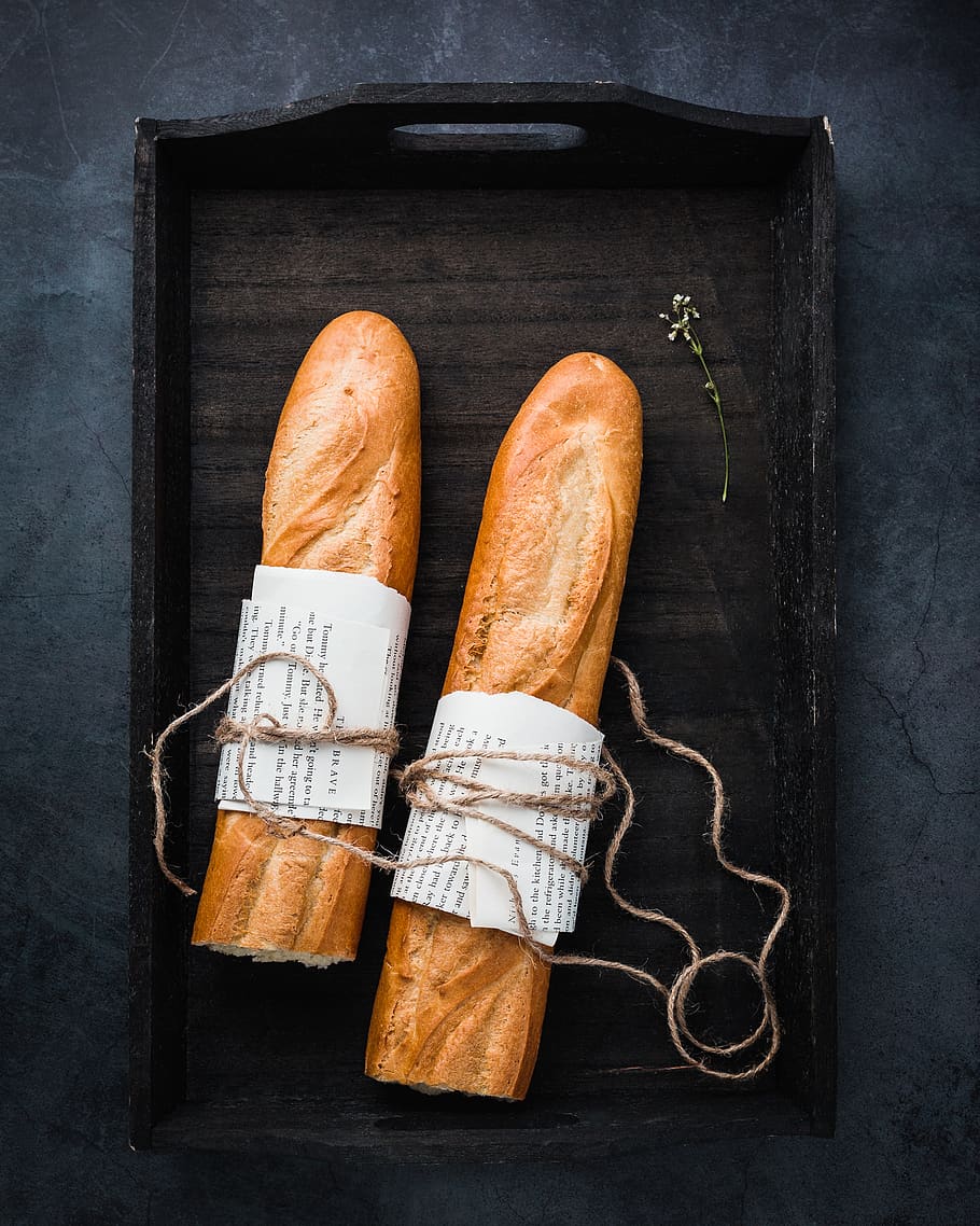 baguette bread, food, still life, food and drink, indoors, no people HD wallpaper