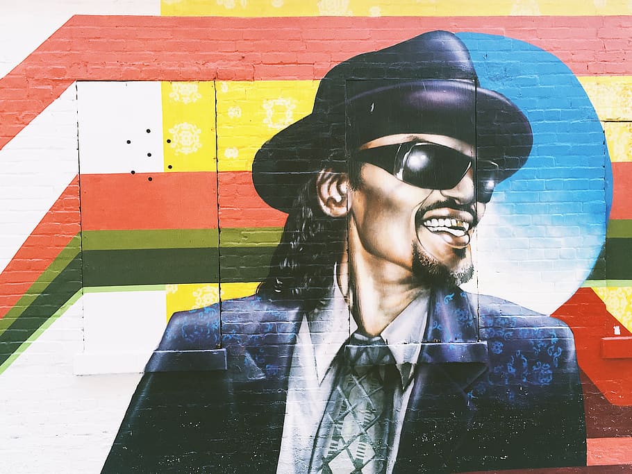 wallpaper: man hat graffiti on wall, sunglasses, accessory | Wallpaper Flare