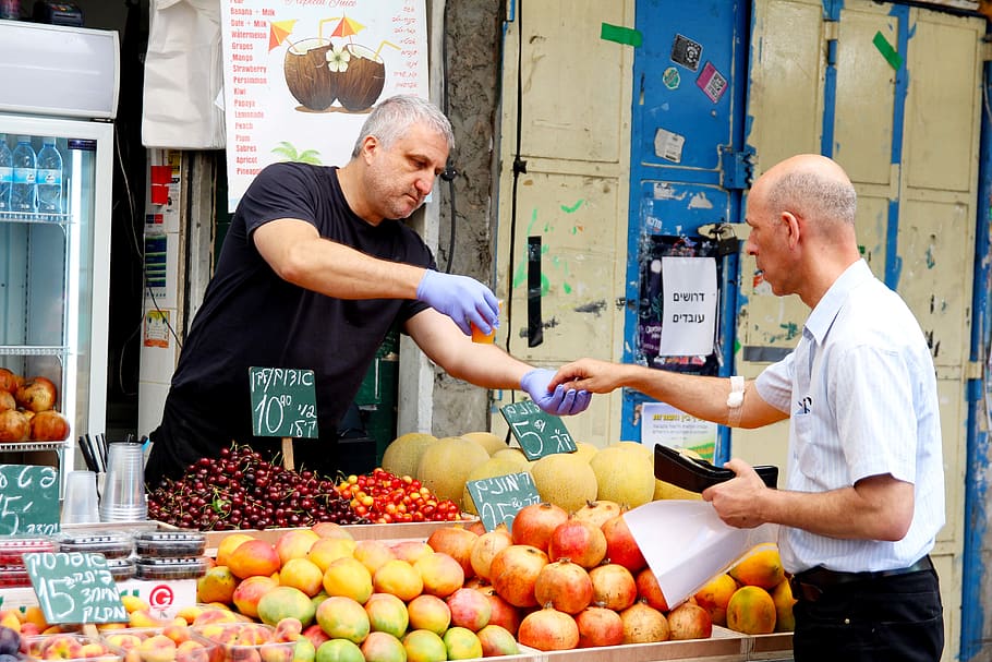 israel, jerusalem, men, retail, adult, real people, food and drink HD wallpaper