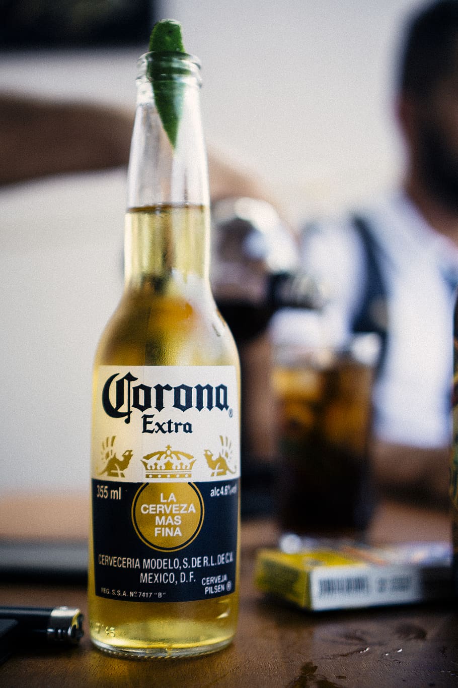 Corona Extra bottle, container, focus on foreground, food and drink, HD wallpaper