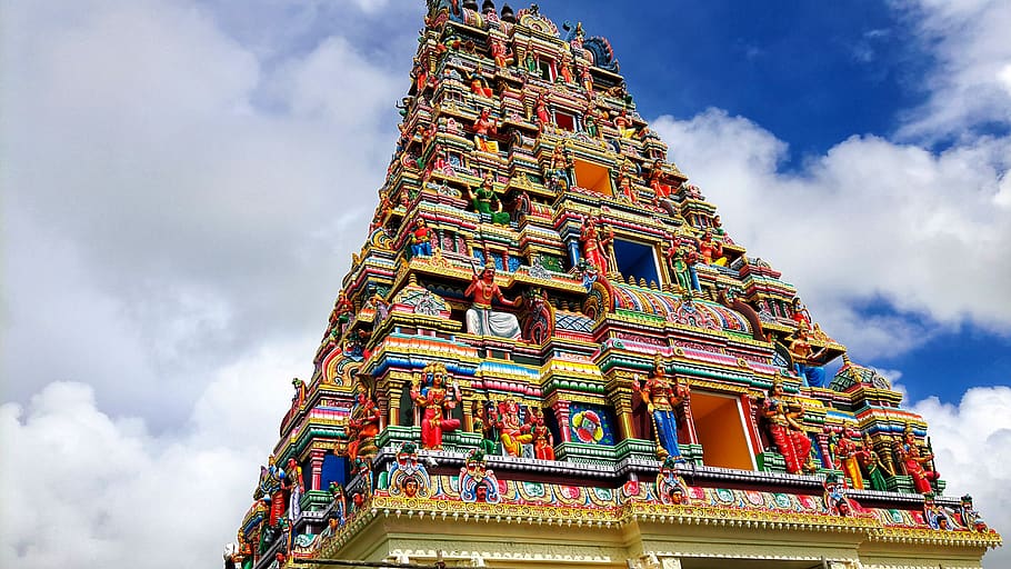 mauritius, camp diable, cloud - sky, low angle view, architecture HD wallpaper