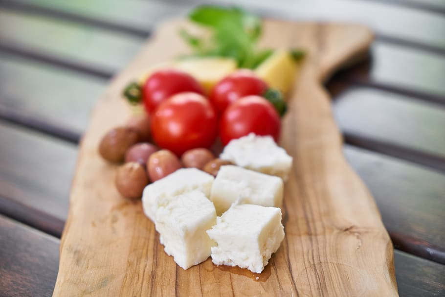 tomato, breakfast, mediterranean, cheese, olives, food, vegetable HD wallpaper