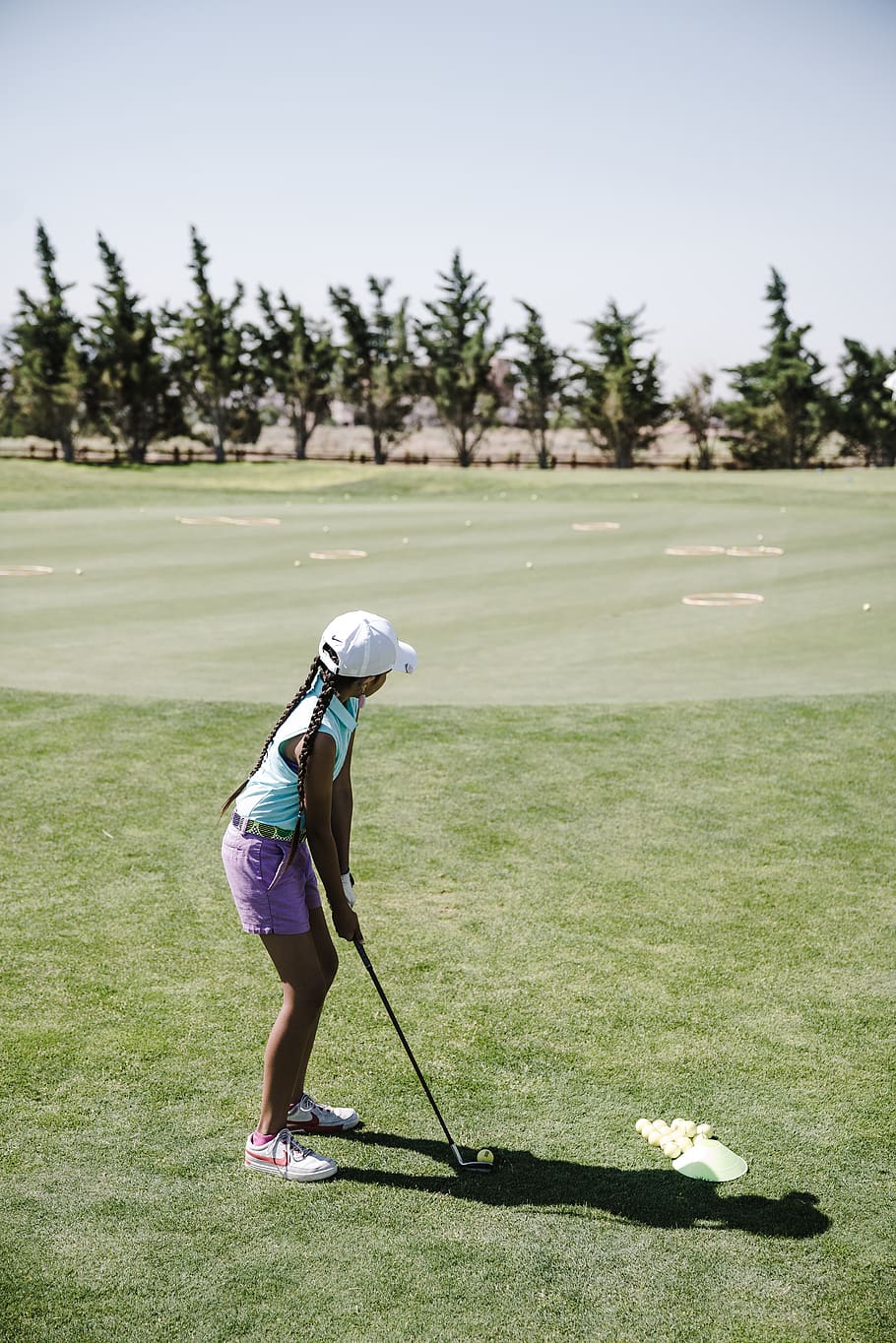 Girl Playing Golf, ball, competition, course, daylight, drive HD wallpaper