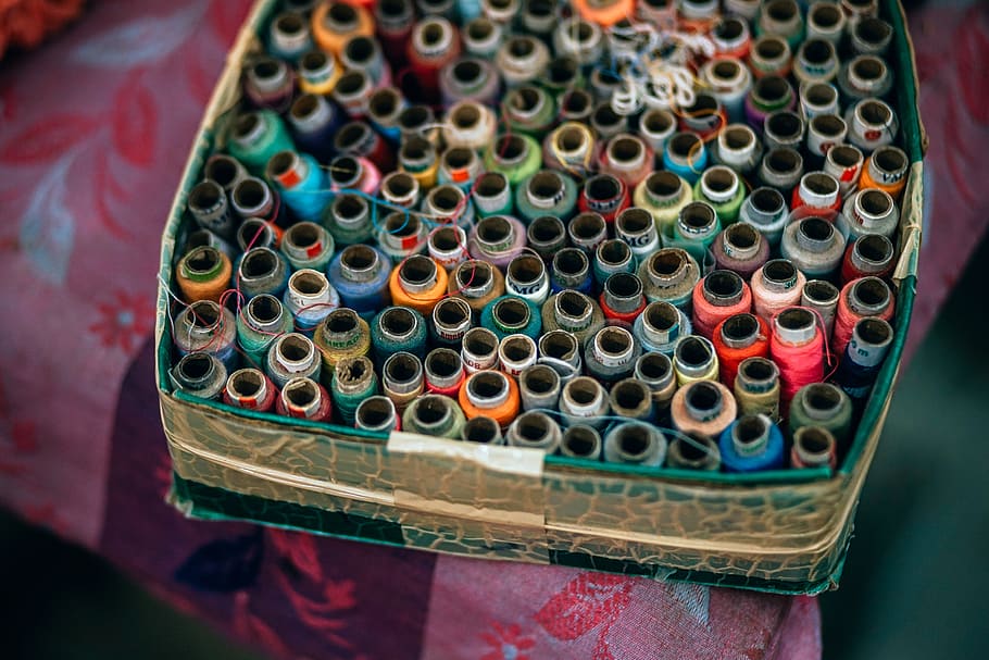 textile, thread, industry, sew, fashion, sewing, color, cotton HD wallpaper