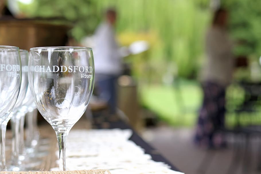 Shallow Focus Photography Of Clear Wine Glasses, macro, refreshment HD wallpaper