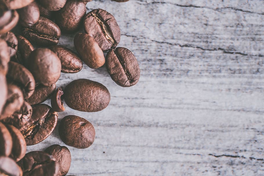 Brown Coffee Beans, aroma, aromatic, caffeine, close-up, flatlay HD wallpaper