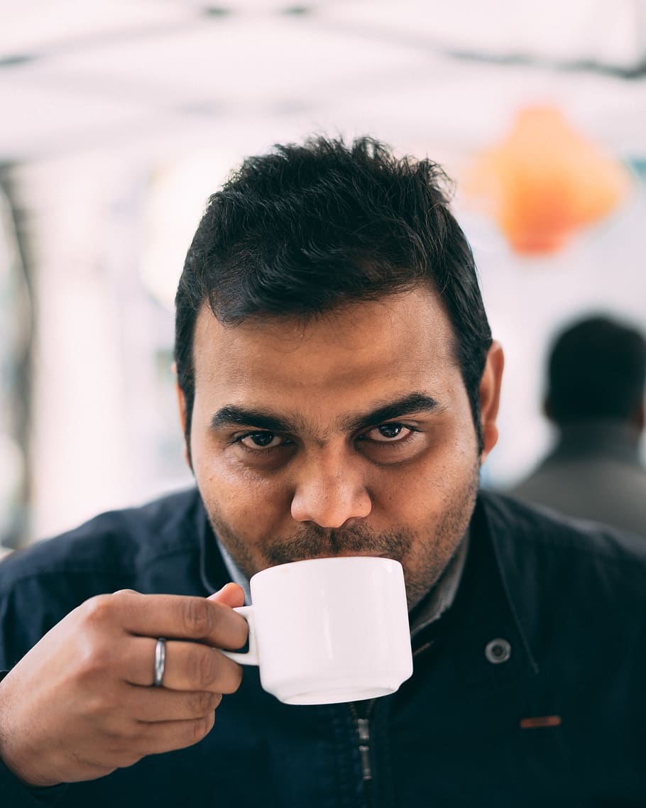 man holding white mug, human, person, coffee cup, dating, finger HD wallpaper