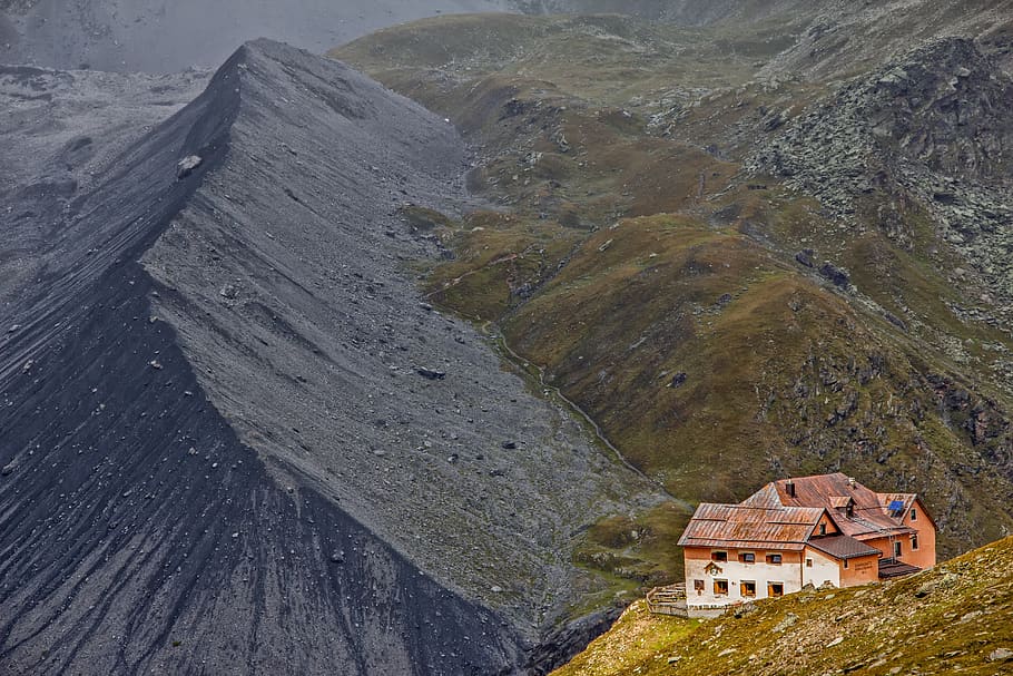 ortler, south tyrol, landscape, mountains, italy, alpine, rock, HD wallpaper