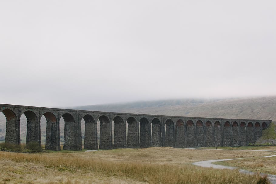 architecture, structures, bridges, art, paths, lines, arches HD wallpaper