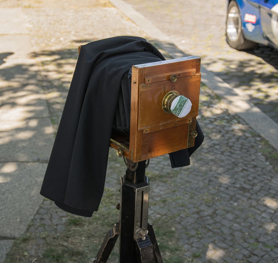camera, plate camera, old, analog, historically, vintage, day HD wallpaper