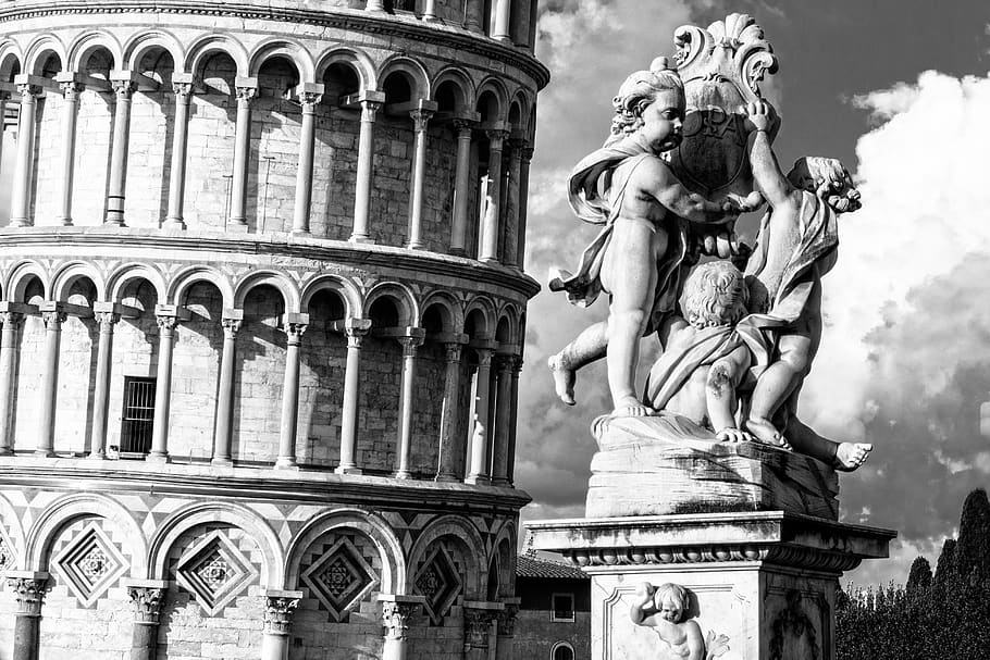 pisa, statue, italy, art and craft, sculpture, human representation HD wallpaper