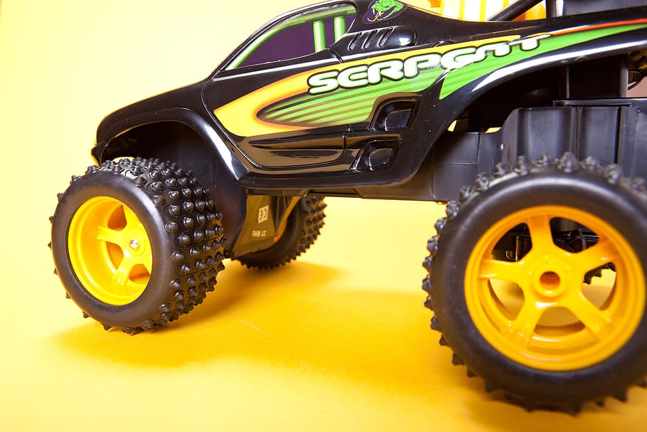 auto, automobile, car, drive, toy, transport, wheel, yellow HD wallpaper