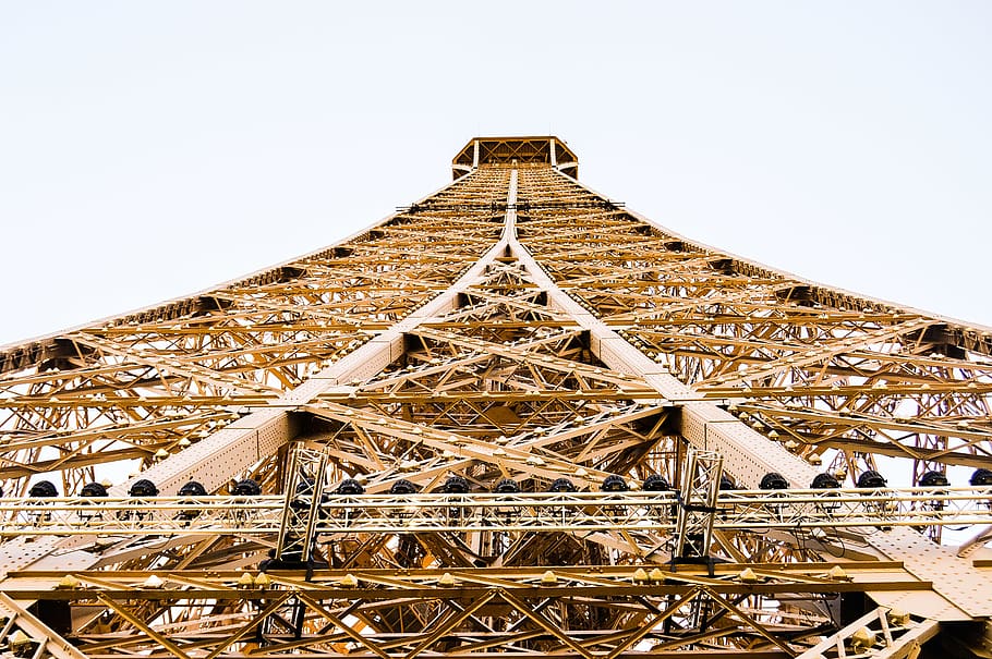 Eiffel Tower in Worm Hole View, architecture, building, construction HD wallpaper