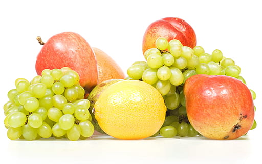 fruits, white, fresh, freshness, pile, closeup, isolated, heap HD wallpaper