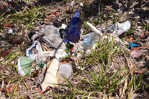 Garbage Pile, pollution, rubbish, waste, refuse, nature, green HD wallpaper