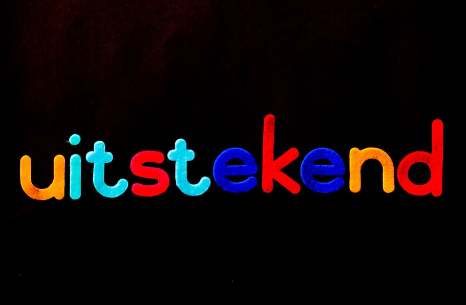 Uitstekend Text, abc, alphabet, art, black background, children HD wallpaper