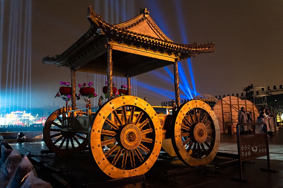 machine, wheel, person, human, china, tire, nanjing, nanjing lantern festival 2019 HD wallpaper