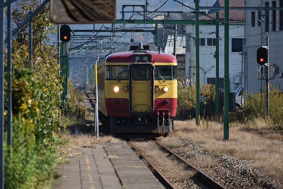 traffic, train, electric train, station, home, travel, japan HD wallpaper