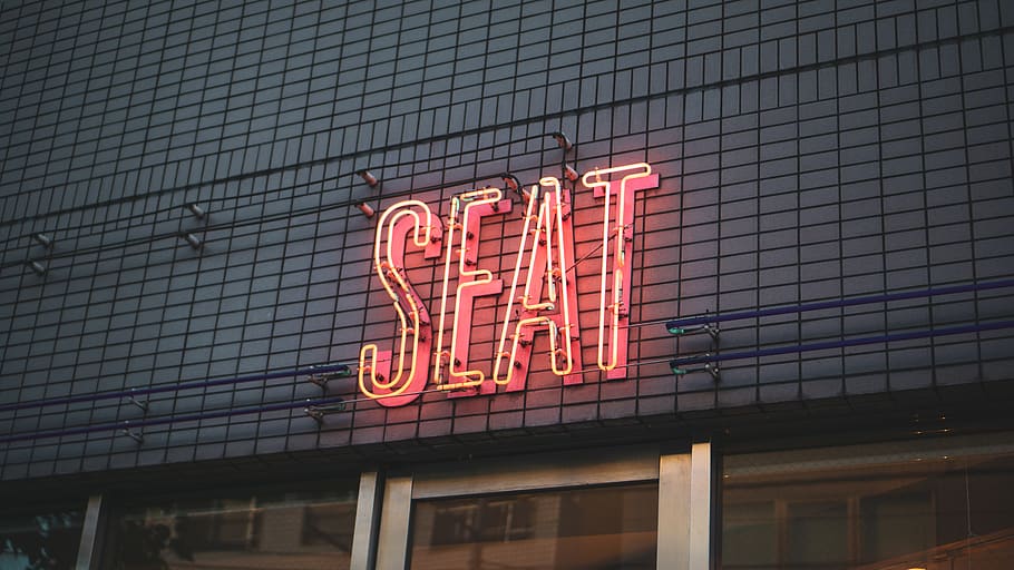 lighted SEAT neon signage, building, office building, winner, HD wallpaper