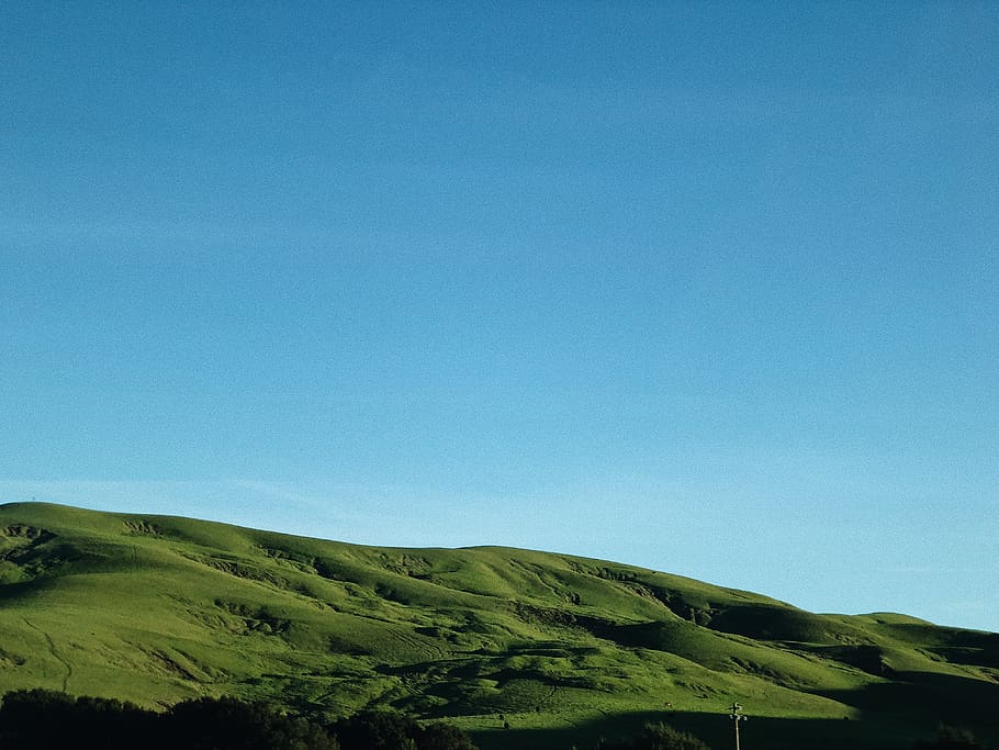 hills, green, sky, tranquility, tranquil scene, beauty in nature HD wallpaper