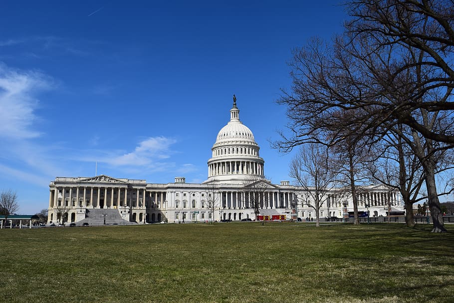 congress, architecture, building, sky, outdoors, structure HD wallpaper