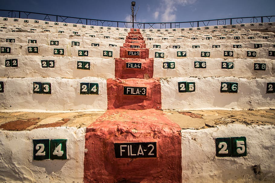 spain, mijas, bull, ring, bullring, fight, fighting, steps HD wallpaper
