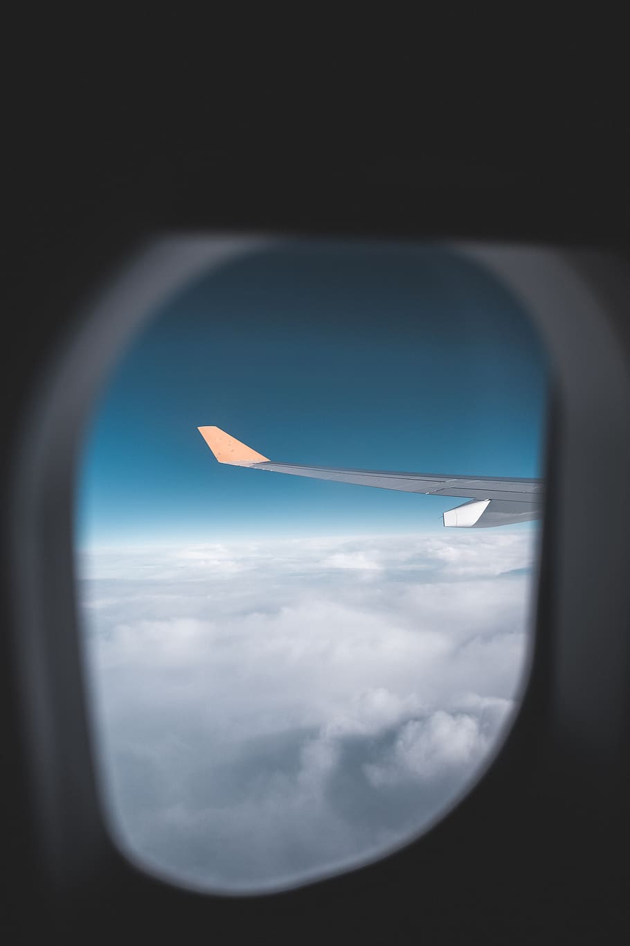 white aircraft wing, air vehicle, airplane, cloud - sky, mode of transportation HD wallpaper