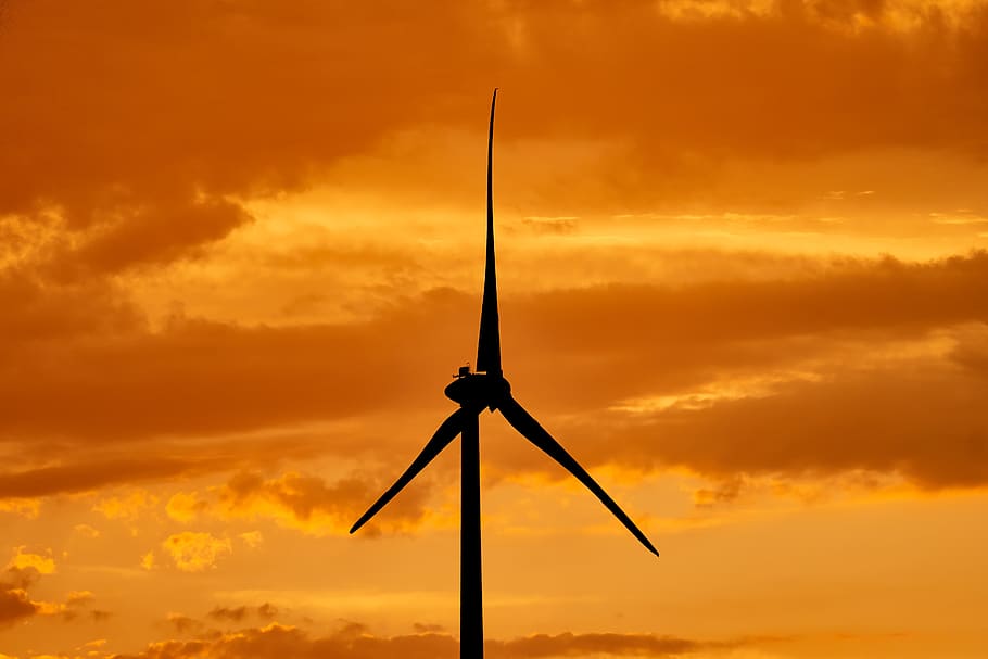 windräder, wind power, energy, blue, environmental technology HD wallpaper