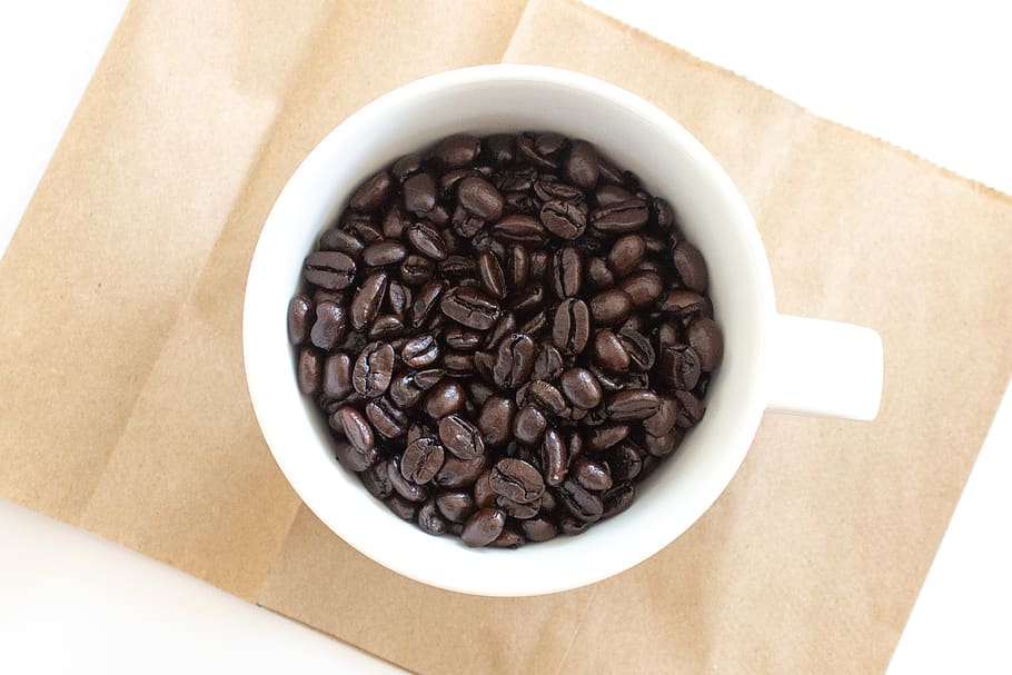 white space, coffee bean, food and drink, brown, freshness HD wallpaper