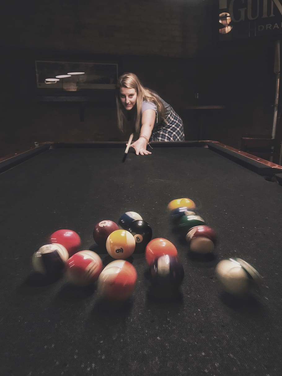 activity, iphone7, shot on iphone, iphoneography, pool hall, HD wallpaper