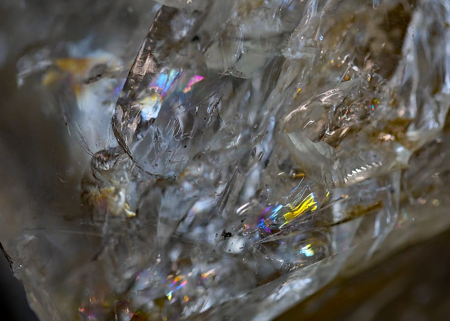 Herkimer Diamond, macro, close-up, water, no people, selective focus HD wallpaper
