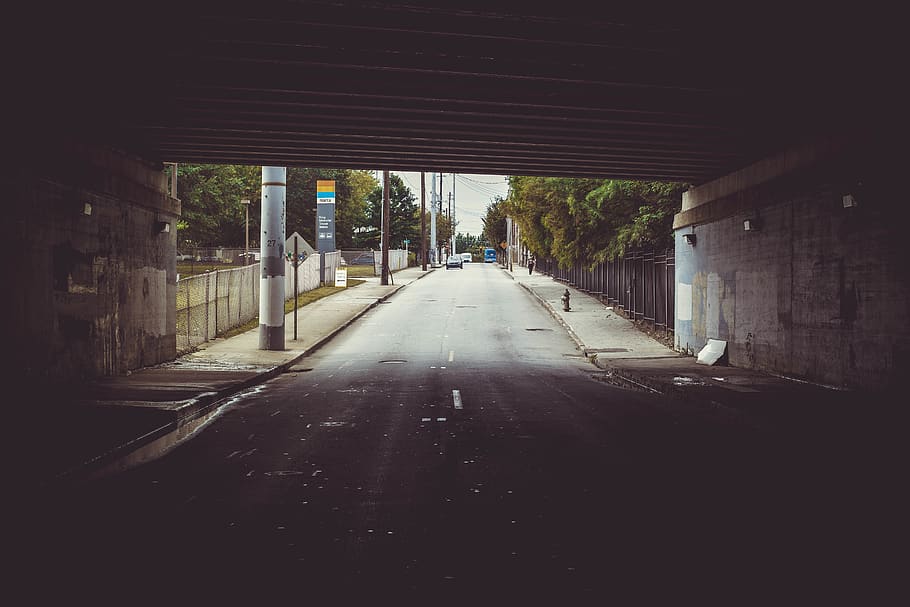 street, atlanta, city, overpass, underpass, ghetto, direction, HD wallpaper