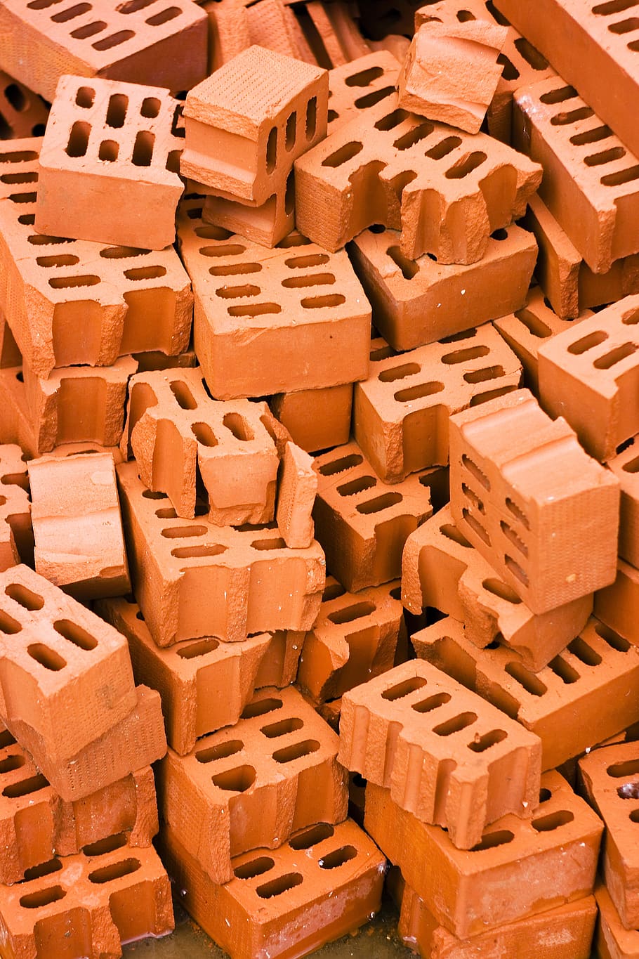 background, block, brick, brickwork, brown, built, clay, construction HD wallpaper