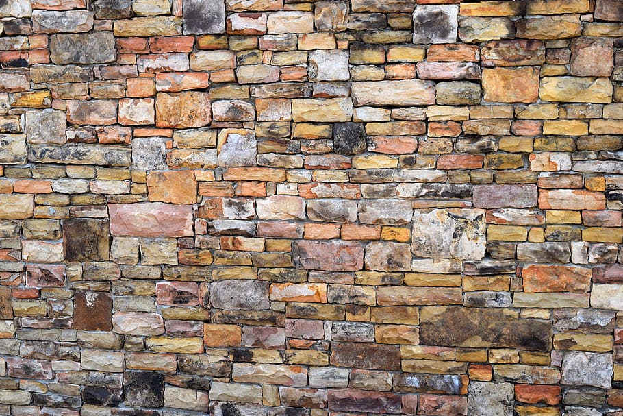 wall, stone, pattern, brick, old, exterior, abstract, solid, HD wallpaper