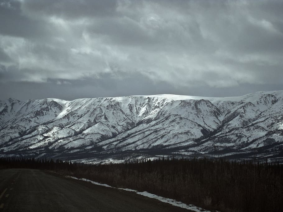 alaska, mountain, snow, sky, cloud - sky, scenics - nature HD wallpaper