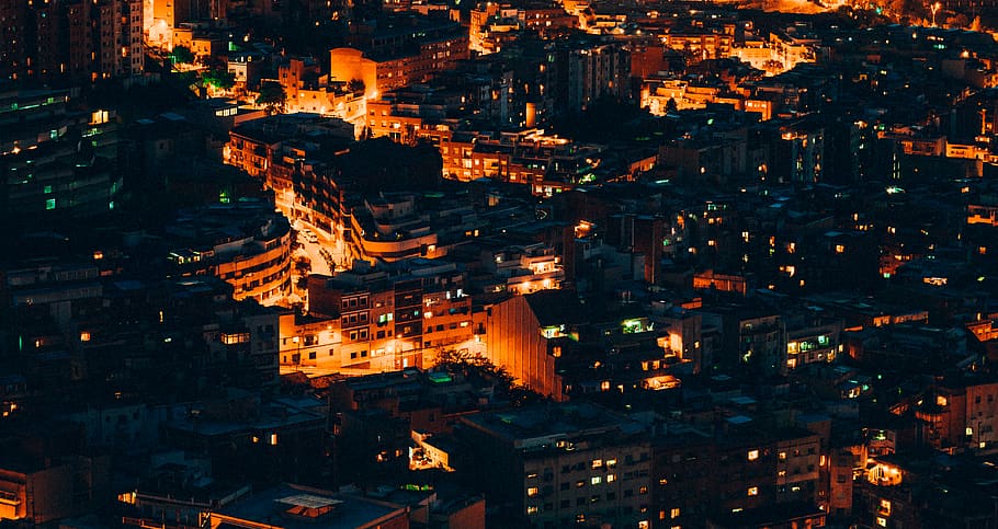 spain, barcelona, light, play, city, fire, color, night, building exterior HD wallpaper