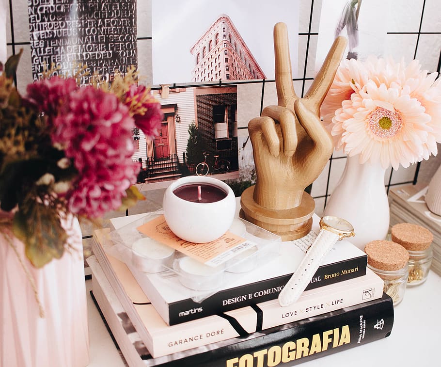 three assorted books, home, food, pastry, dessert, art, sculpture HD wallpaper