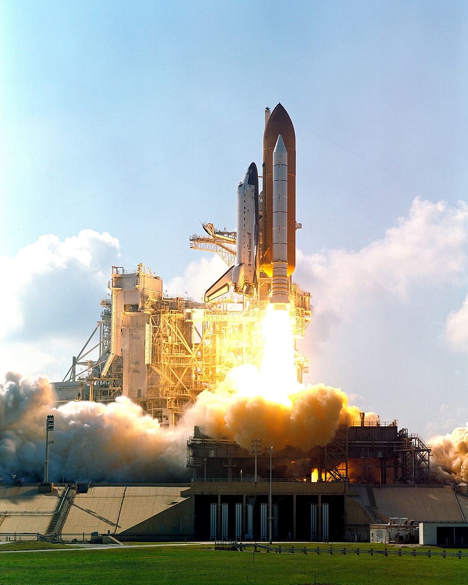 HD wallpaper: launch, atlantis, space, shuttle, transport, mission ...