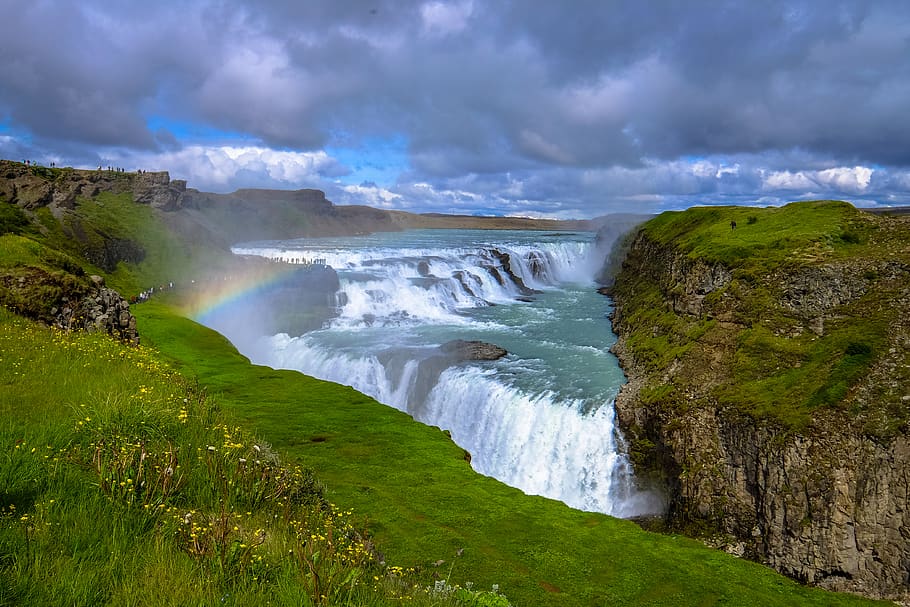 waterfalls during daytime, scenics - nature, beauty in nature HD wallpaper