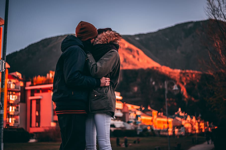 me, love, sunset, mountains, san valentine, colorfull, cold HD wallpaper